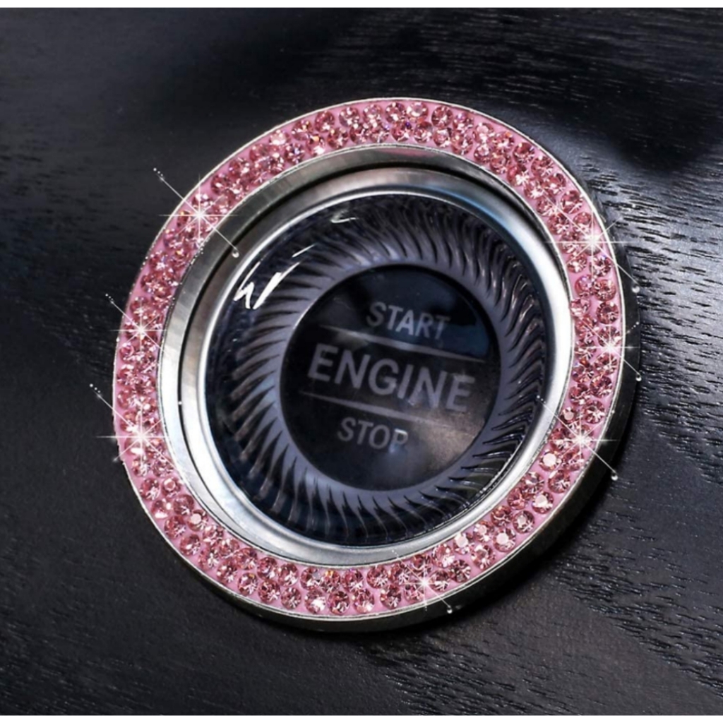 2 Pieces Crystal Rhinestone Cars